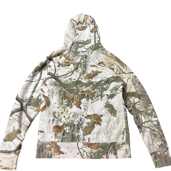 Cabelas Camo Green and Pink Hoodie Size Small - Picture 3 of 5